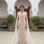 Mraa8931 Caftan with long sleeves